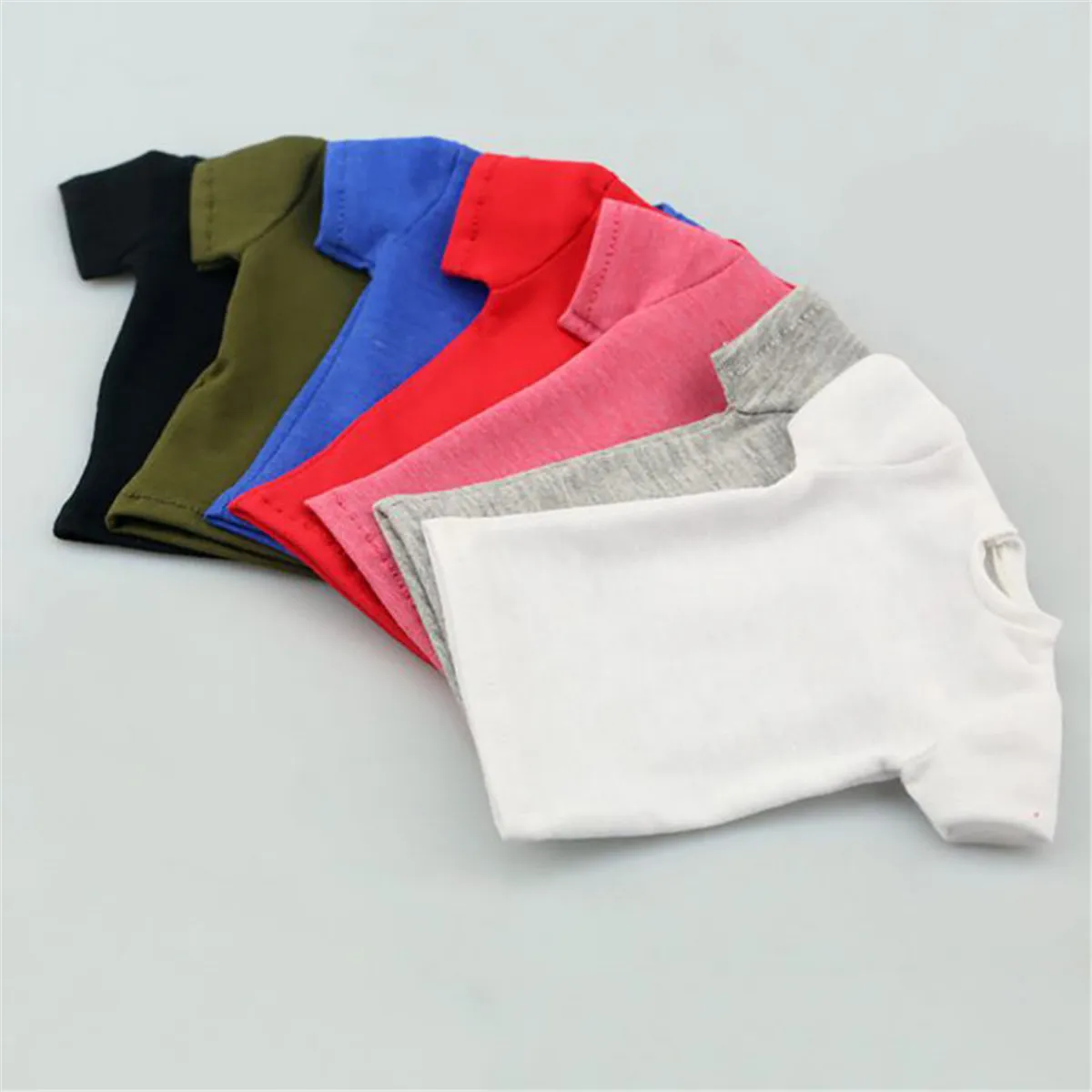 1/12 Scale Clothes Long Sleeve T-shirt 8 Colors Fit 6 Doll Action Figure e 1/12 Scale Clothes Long Sleeve T-shirt 8 Colors Fit 6 Doll Action Figure e