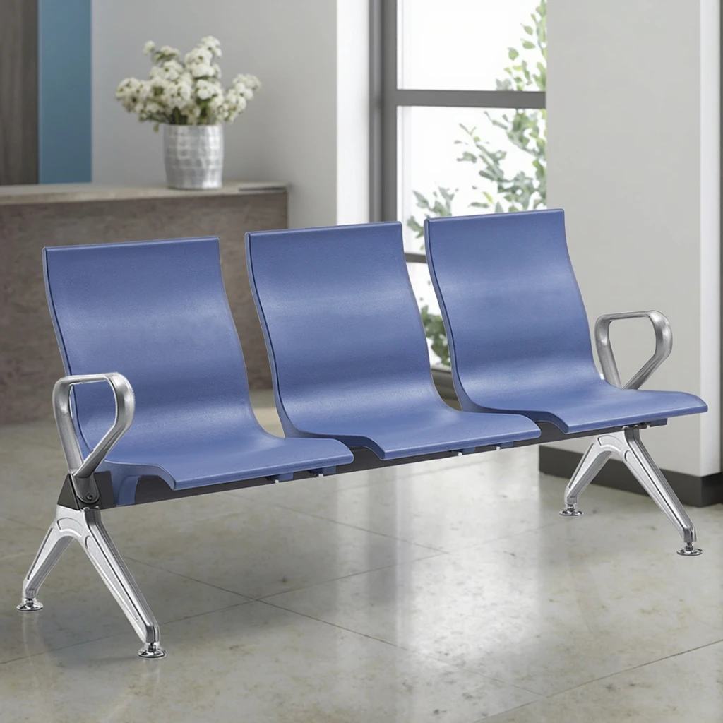 Standard Triple Support Beam Furniture Public Transportation Assembly 6
