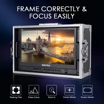 SEETEC ATEM156 15.6 Inch LCD Broadcast Monitor, 4K   Support, for Director Vision Mixing, OEM Supplier, Fast Delivery detail image