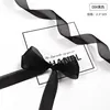 2.5cm silk ribbon black 1 yard (100 yards/roll)