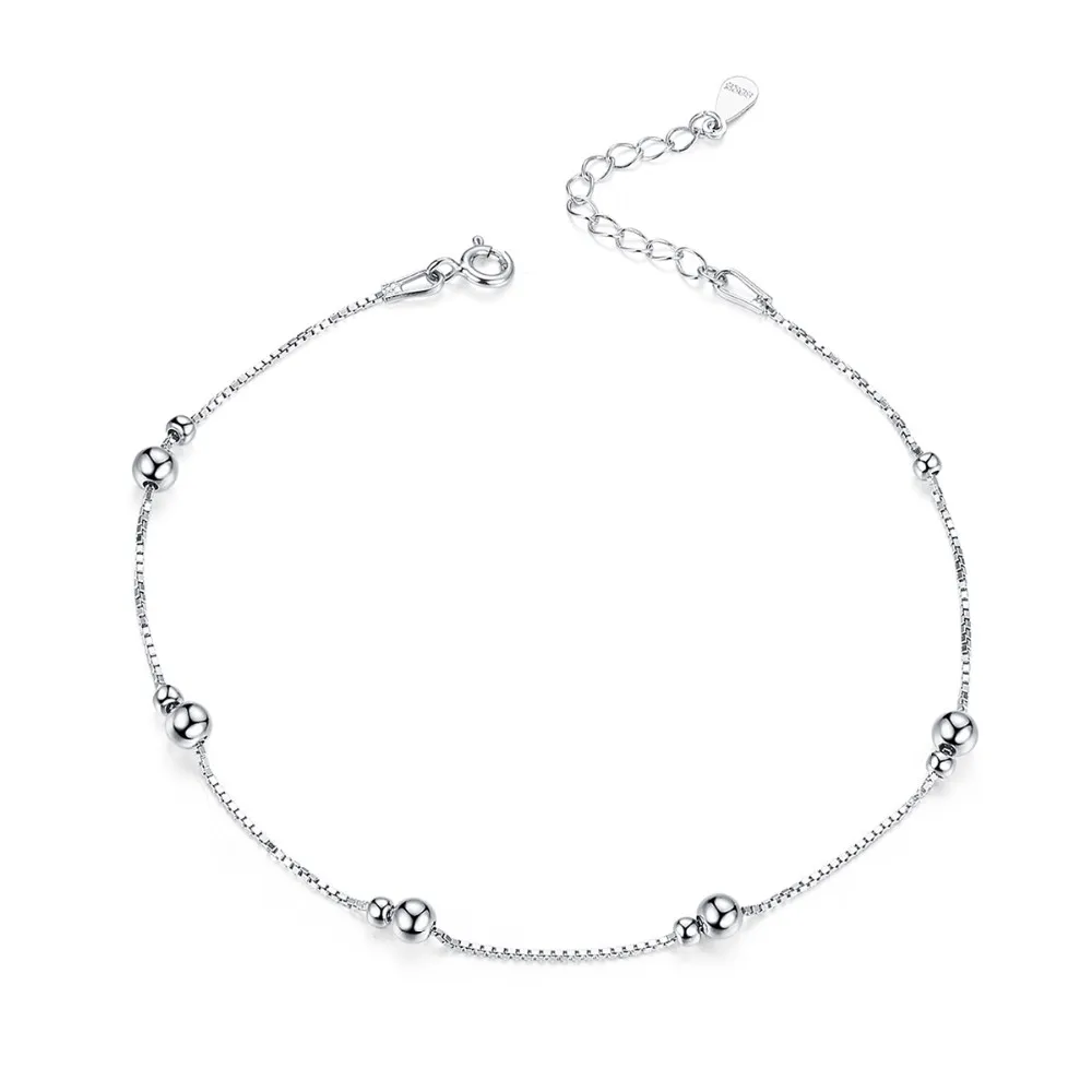 Nueva Pulsera Tobillera Plata De Ley 925 T103 Mujer Estrella | Envío Gratis