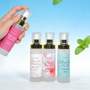 Private Label Organic Yoni Mist Intimate Spray Anti-Bacterial Feminine Hygiene Probiotics Peach Flavor 100ml