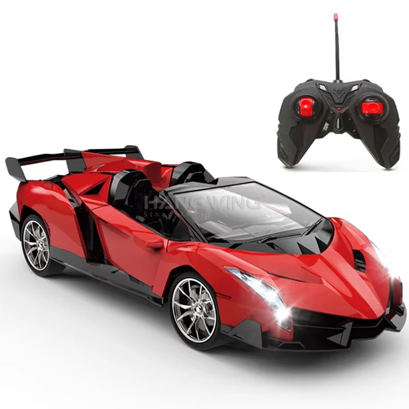 HW 1:16 4CH Cool Remote Control Car Toys Simulation Vehicles Electric MusicRadio Controller Ferrari Sports Cars Model for Kids