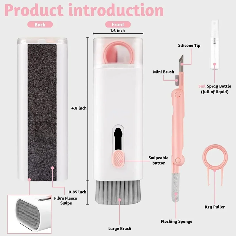 7 in 1 computer Phone Cleaning Set computer Keyboard Cleaning Brush Earphone Cleaning Tool Pen Kit