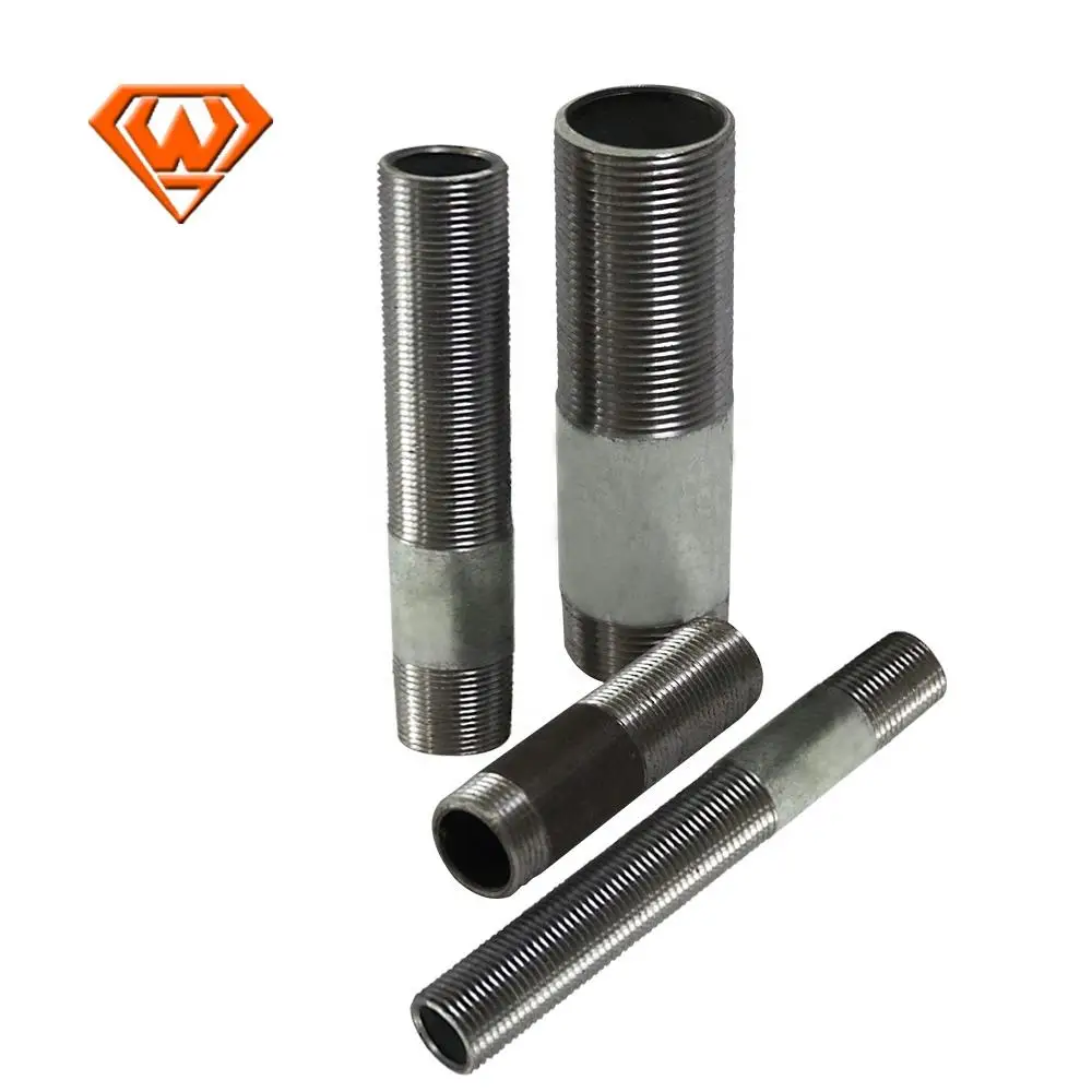 NPT/BSP Threaded Seamless POE PBE TOE TBE Equal Pipe Nipple PBE