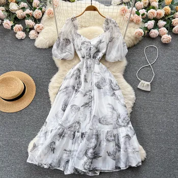 Shop Our Collection of Short Sleeve V-Neck Print a-Line Dress for Summer