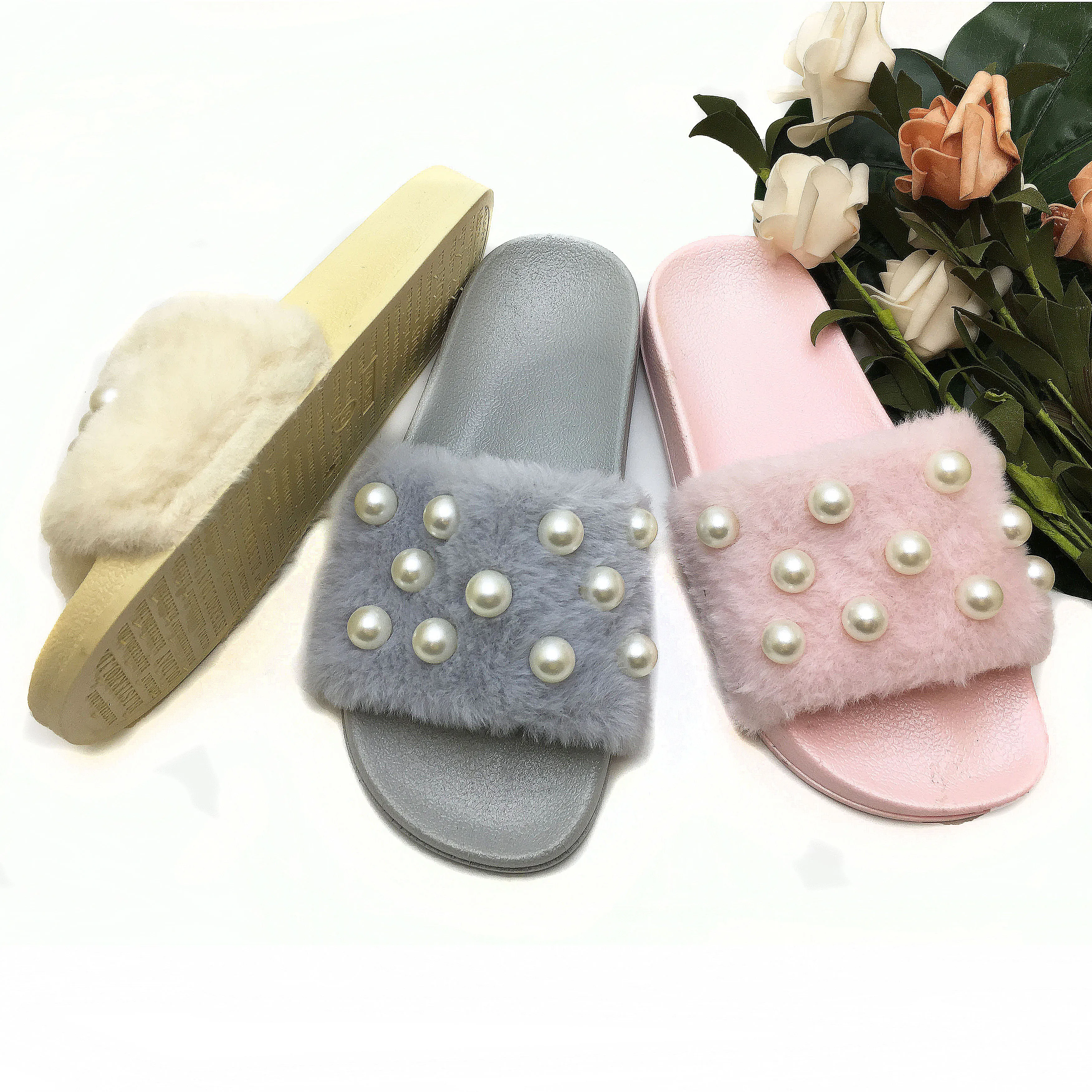 Al Por De Pvc Zapatillas De Peluche Superior Anti - Slip Barato Sandalias Zapatos De Mujer - Buy De Moda Product on Alibaba.com