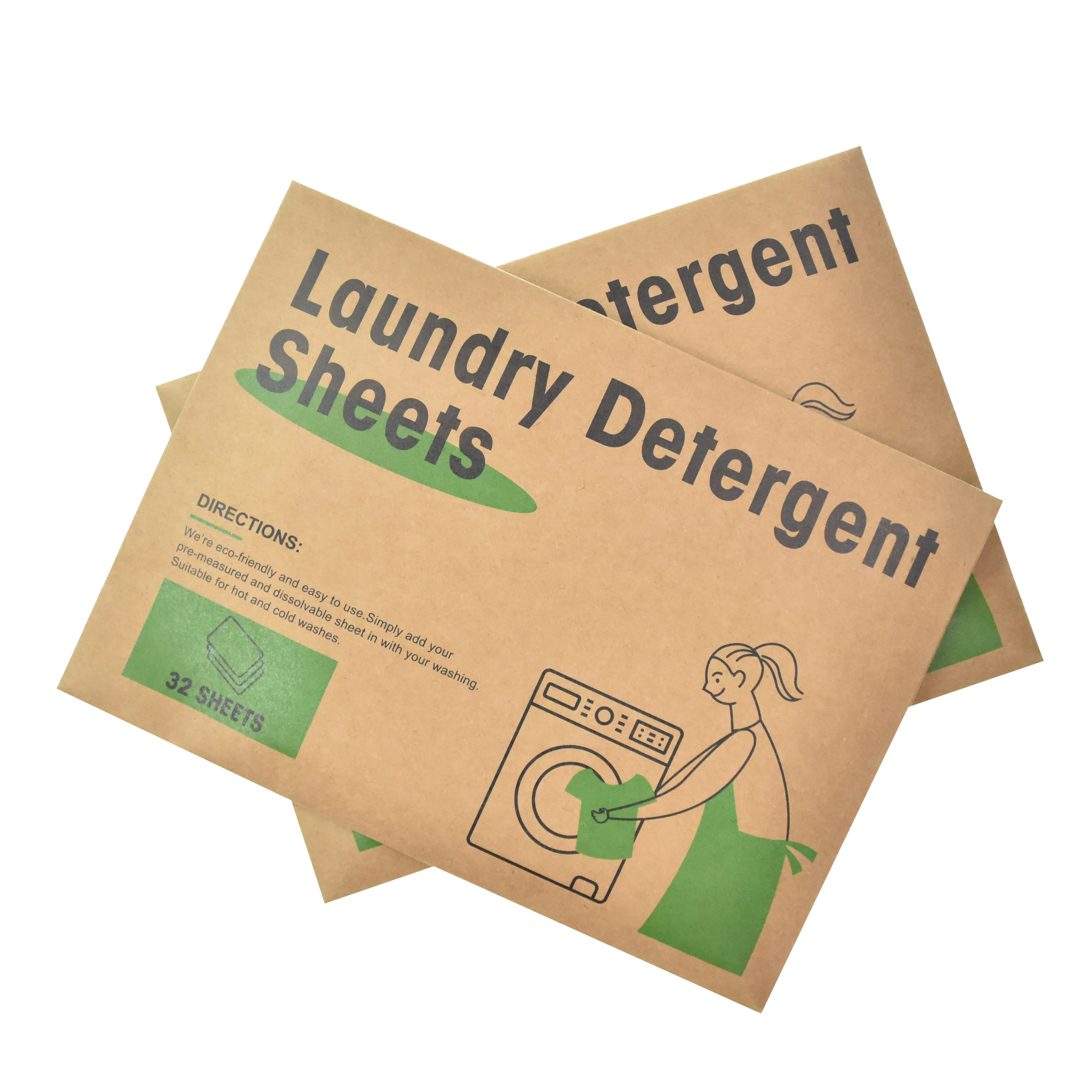 Custom Washing Machine Super Concentrated Eco Strips Laundry Detergent Washing  Sheet