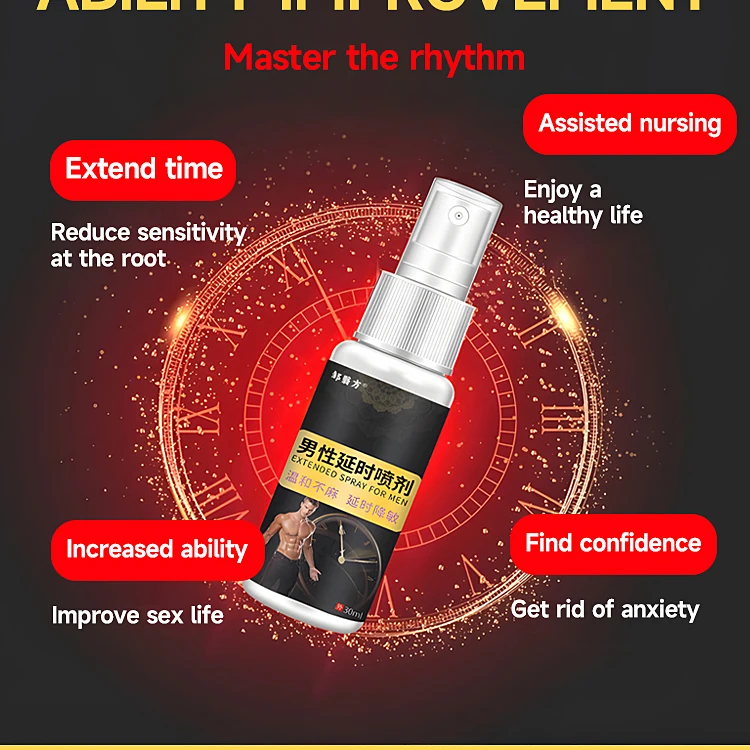 HOT Selling Male External Use Spray Increase Time Extended Spray for Male Adult Sex 30ml