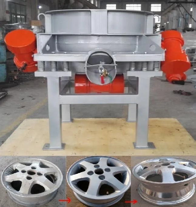 DZJX Alloy Car Wheel Rim Vibratory Wheels Polishing Sizing Machine Vibration Polisher