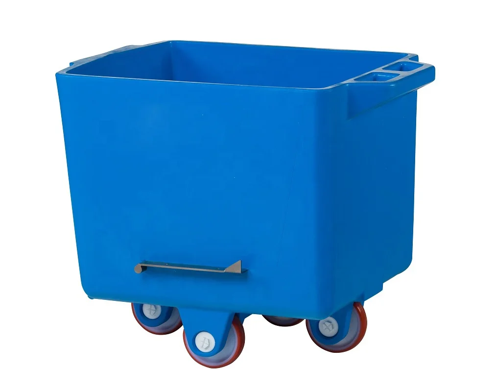 Pe 200 Liters 200l Skip Car Trolley Lifting Machine Rotomold Plastic