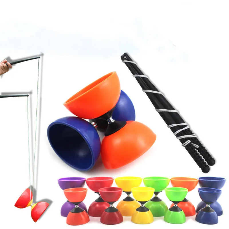 Large Double Head Diabolo Without Bearing Practice Beginner Show Diabolo With Handsticks Buy