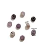Amethyst mixed-color gradient spacer flat beads