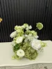 Sfera di fiori bianca e verde 30 cm