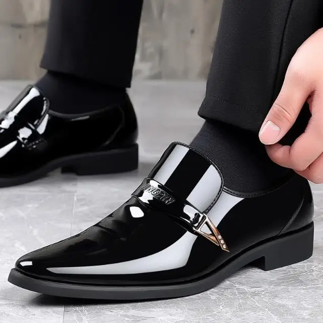 Hot Sale Casual Comfortable Men's Fashion Shoes Business Formal Leather ...