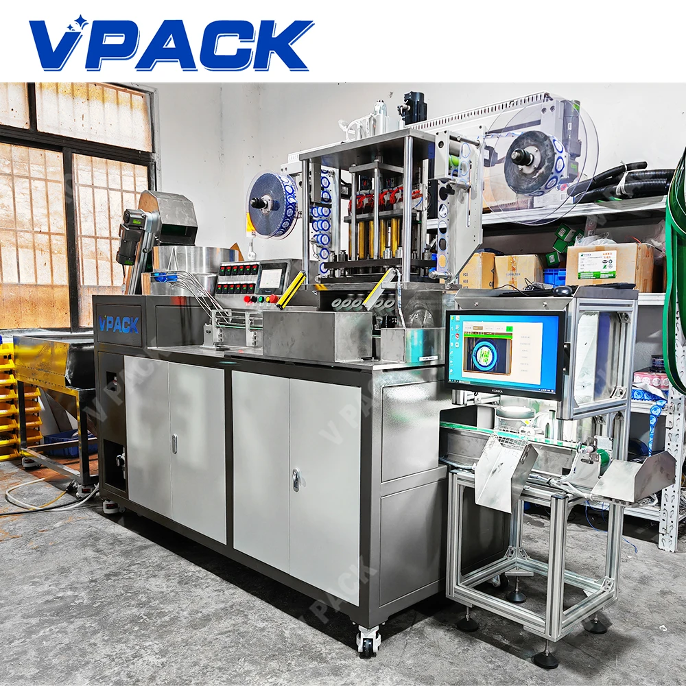 Spacer Insert Machine 2024 Automatic 5 Gallon Cap Foam Spacer Inserting Machine/20lts Liner ...
