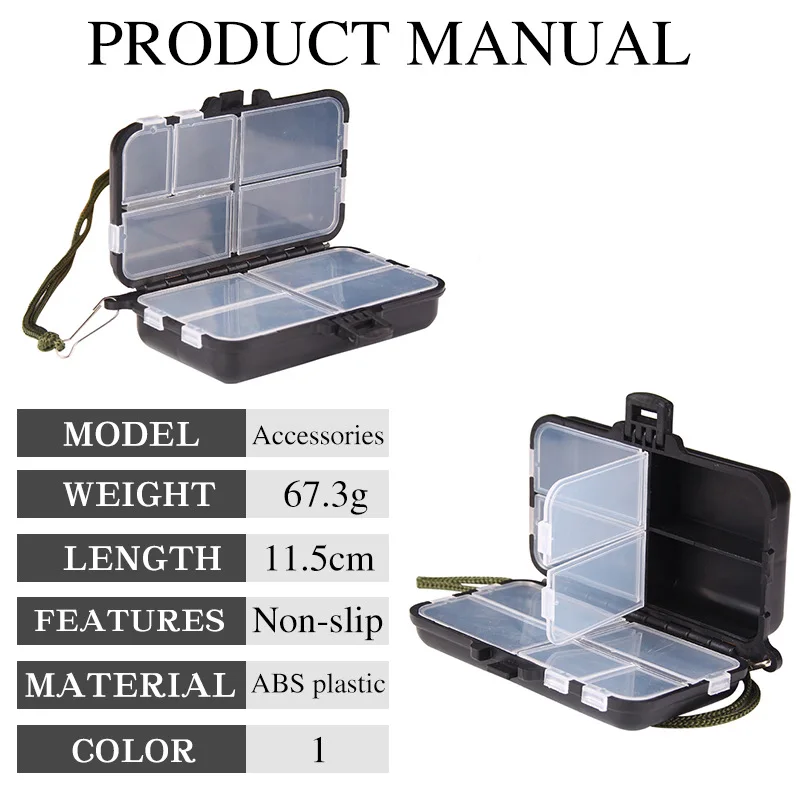 Luya Box Removable Bait Storage Box Plastic Outdoor Fishing Gear Parts Accessories Packaging Box