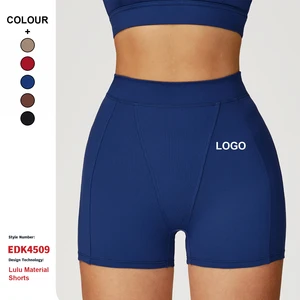 Custom High-Quality Quick Drying Yoga Shorts High Waist Tight Running Sports Pants Women Gym Outdoor Running Fitness Yoga Shorts