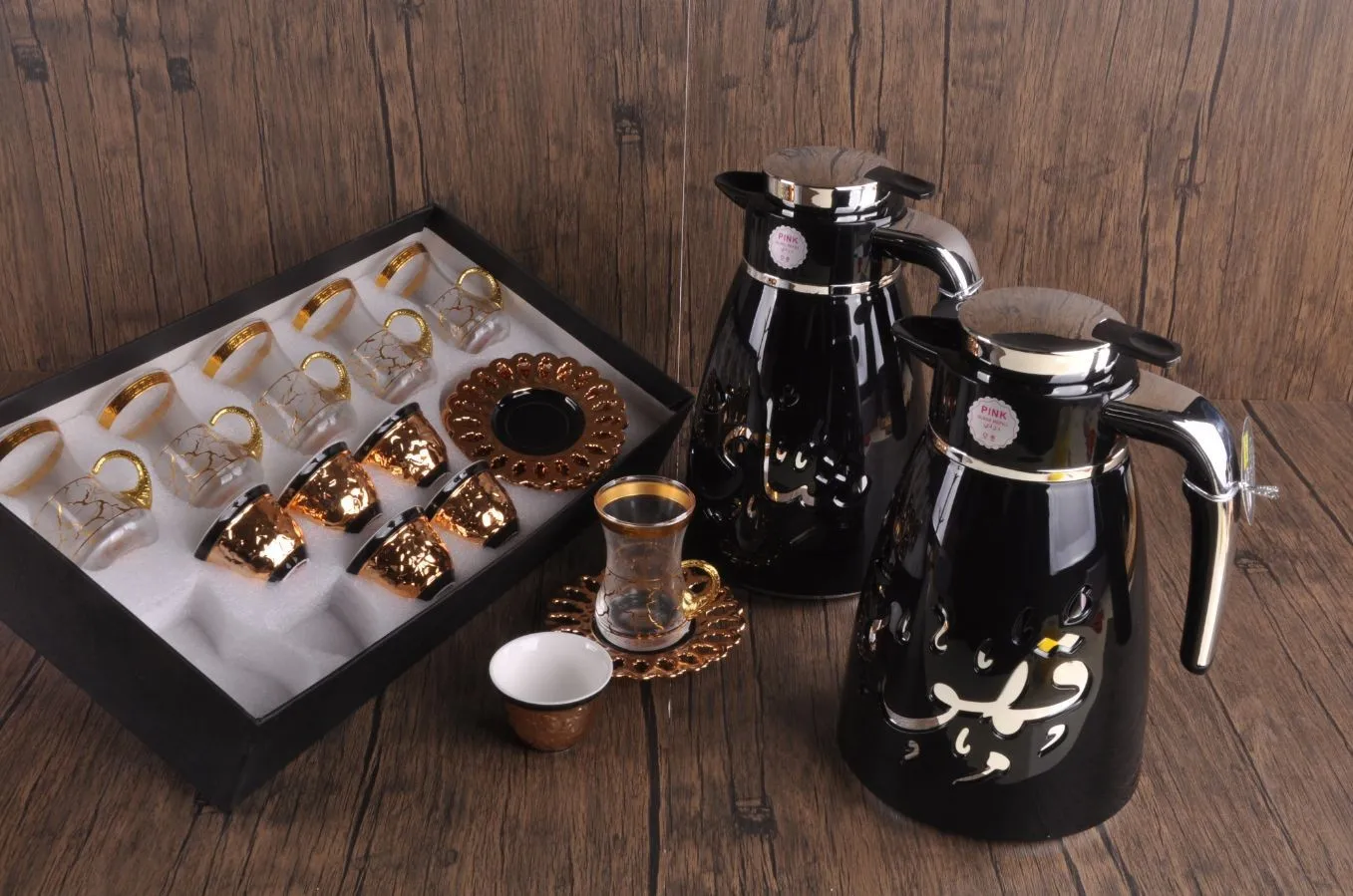 Arabic coffee and tea thermos hotsell set