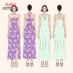 Guangzhou Women's Clothing Manufacturer Customized Wholesale High Quality Ladies Dresses Summer Casual Party Designer Dress Lace