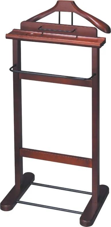 Wooden clothes valet discount stand