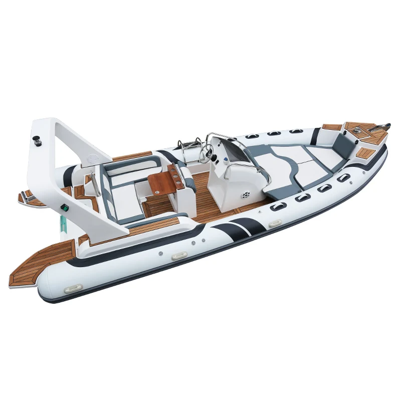23.3FT 7m Rigid Inflatable Boat Fiberglass Boat Fishing Boat Sports