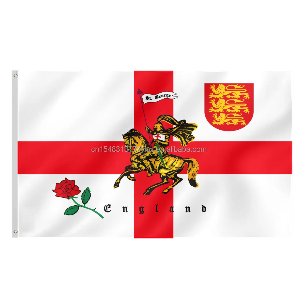 DMSE Flagge Englands – St. George‘s Kreuz, 60 X 90 Cm, 100 % Polyester, UV-beständig