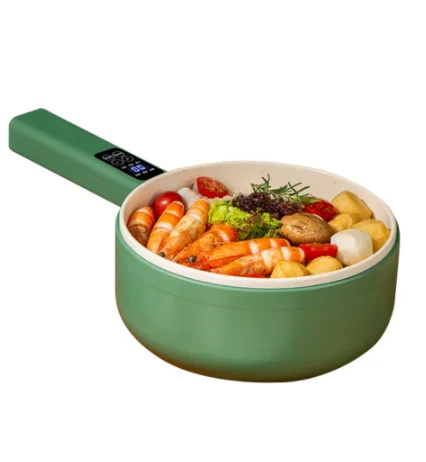 1pc, Food Supplement Pot, Frying And Cooking Integrated Small Pot,  Household Soup Pot, Cooking Noodle Pot