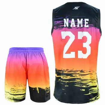 Source Cheap price sublimation college basketball jersey color pink witn  low moq on m.