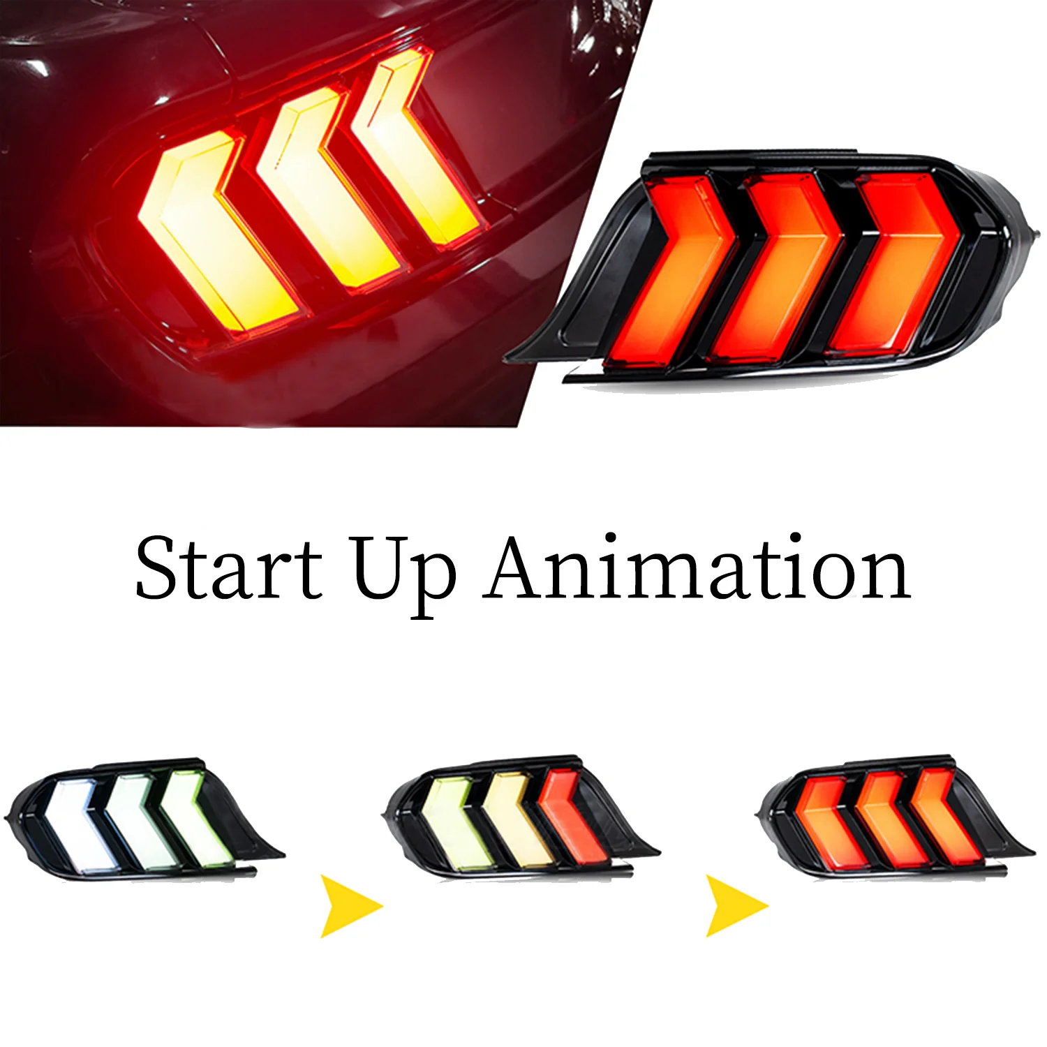 Dk Motion For Ford Mustang Fiesta Factory Car Led Tail Lights Wholesale