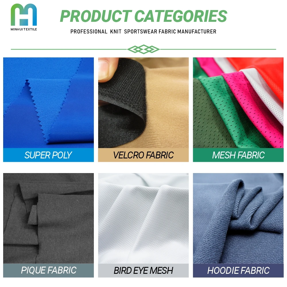 High Tenacity Polyester Fabric Tracksuits Super Poly Fabric 220gsm for Athletic Wear Men