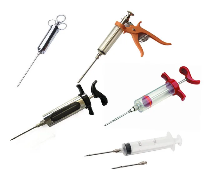 Automatic Plastic Poultry Syringe Injector Siphon Barbecue Turkey Injector