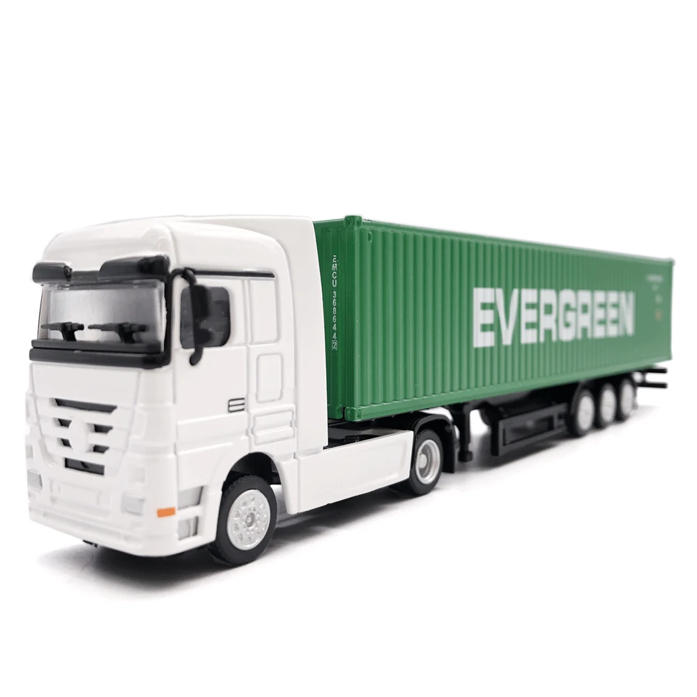 【A】19cm EMC shipping Truck model 1:87 Container truck model O.A.S ship model