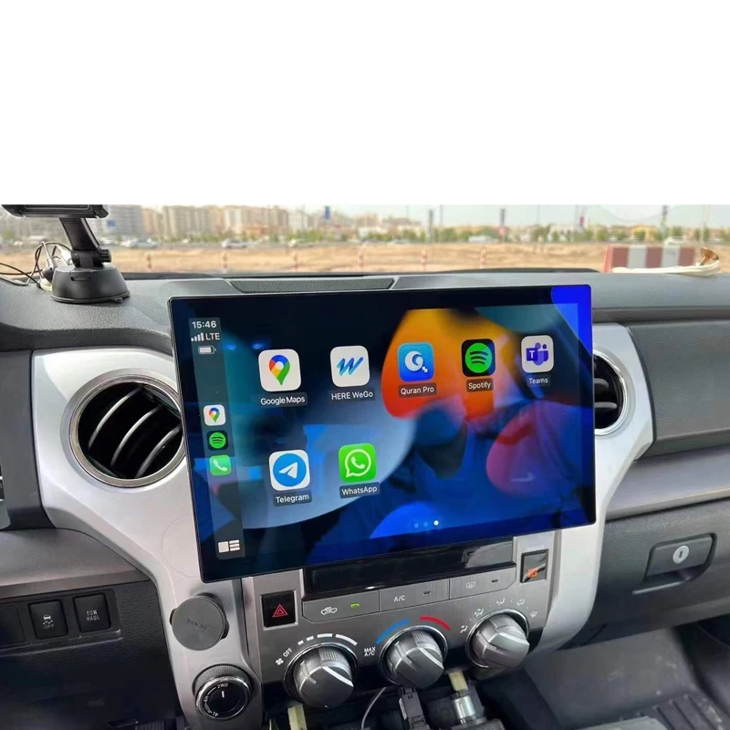 DaoLuTong 13.3 Inch Android Radio Touch Screen Gps Navigation Carplay for Toyota Tundra 2007-2013