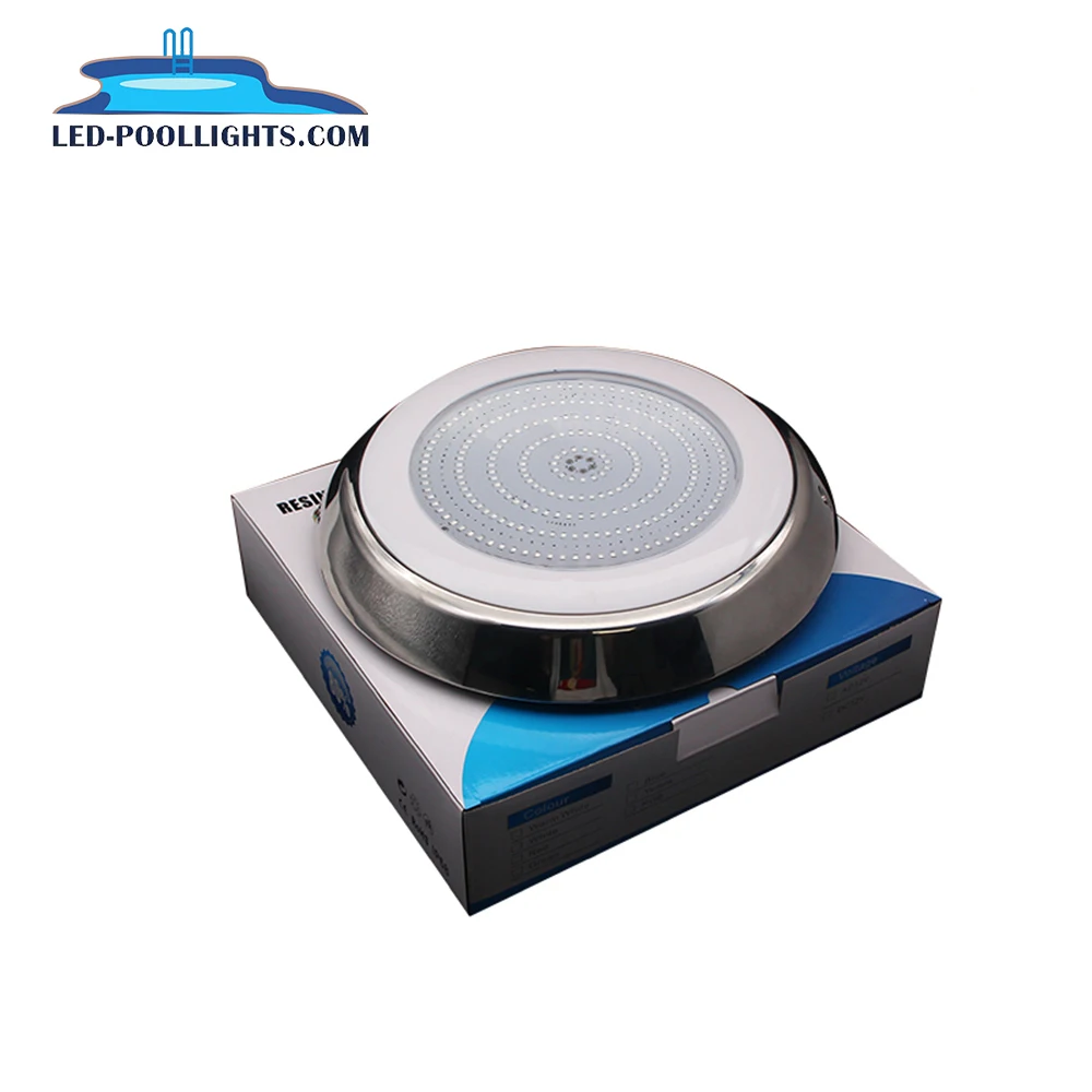 Classic RGB Pool Light IP68 Waterproof 316 Stainless Steel Surface Mounted Swimming Ponds Fountains 12V Outdoor Warm Green Blue