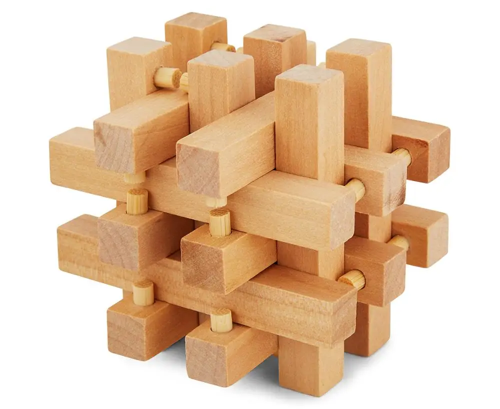 Da Vinci Giochi Incastro Legno Adulti Gabbia Rompicapo 3D In Legno