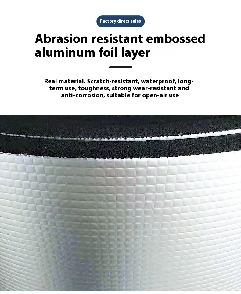 Roof Thermal Insulation Material Rubber and Plastic Aluminum Foil Self-adhesive Thermal Insulation Cotton