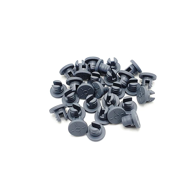 Pharmaceutical 13mm Grey Butyl Rubber Stoppers For Injection Vials