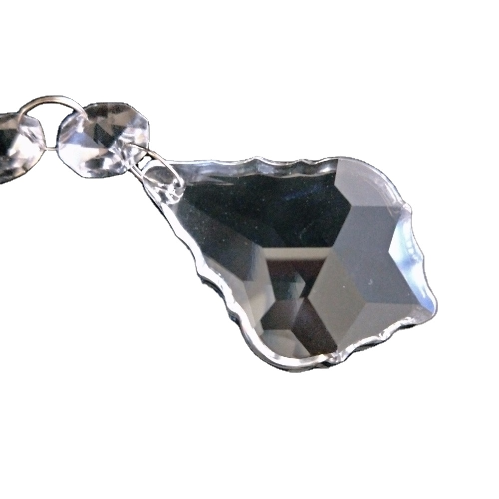 10 Chains / lot Crystal Octagon Beads Chains With 50mm Pendant Crystal Strands For Wedding Party Decor