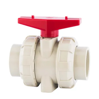 Pph Double Switch Ball Valve PP Double Loose Ball Valve