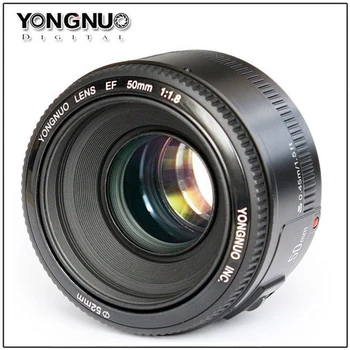 High Quality YONGNUO YN50mm YN50 F1.8 Camera Lens EF 50mm AF MF Lens Aperture for Canon detail image