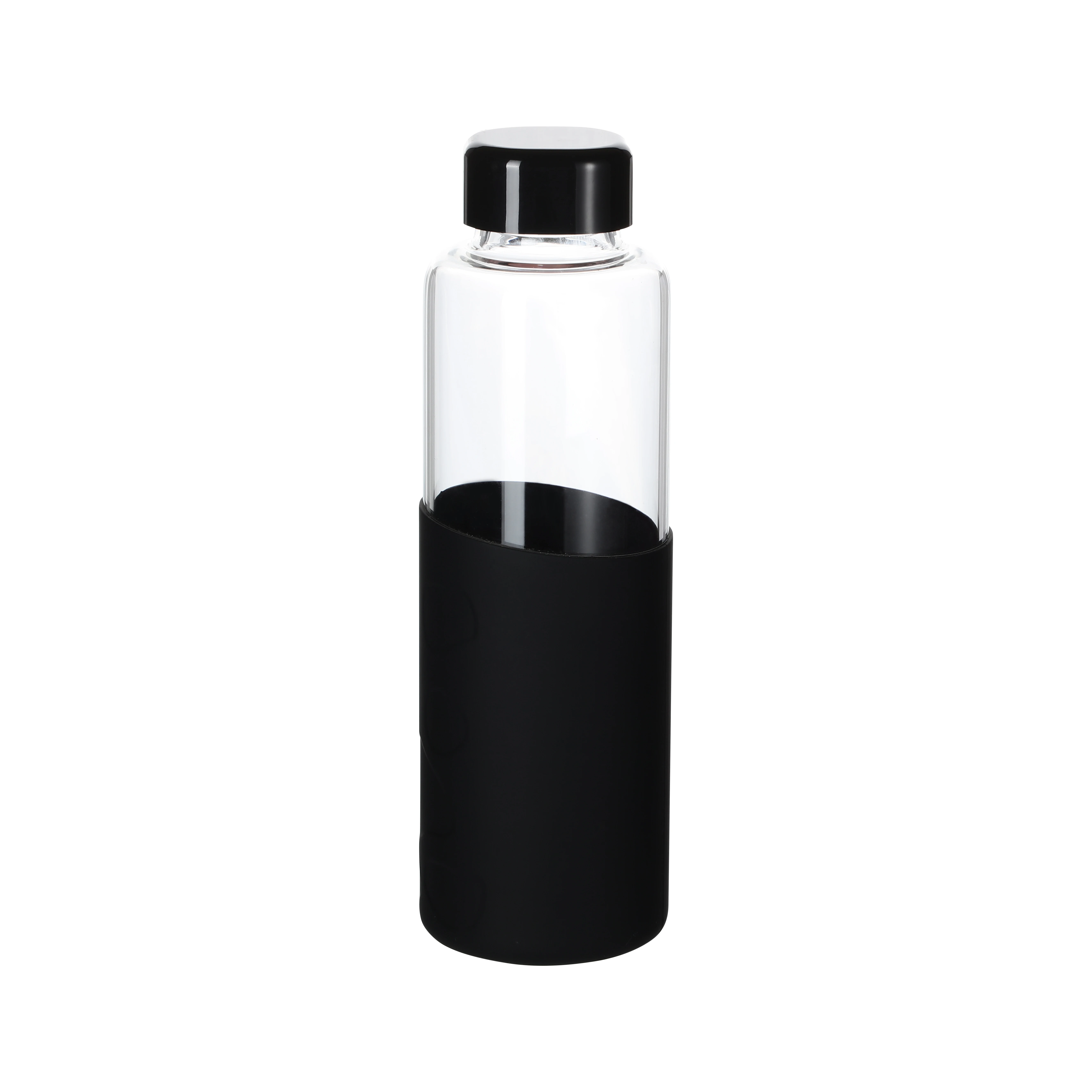 The Better Home Borosilicate Glass Water Bottle with Sleeve 550ml