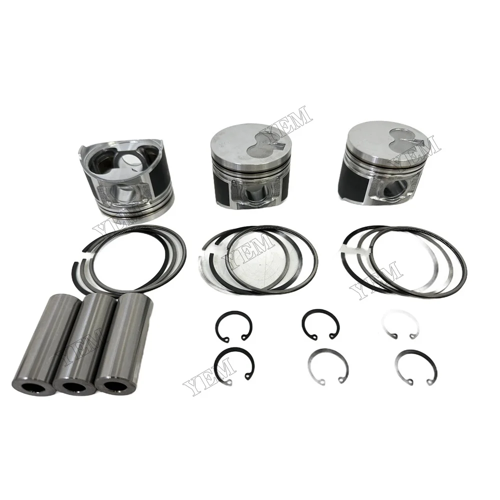 For Yanmar 3TNM74 Overhaul Rebuild Kit Repair Part Engine Piston Ring Gasket 3
