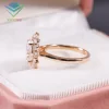 Pear cut-18k gold-D-E color