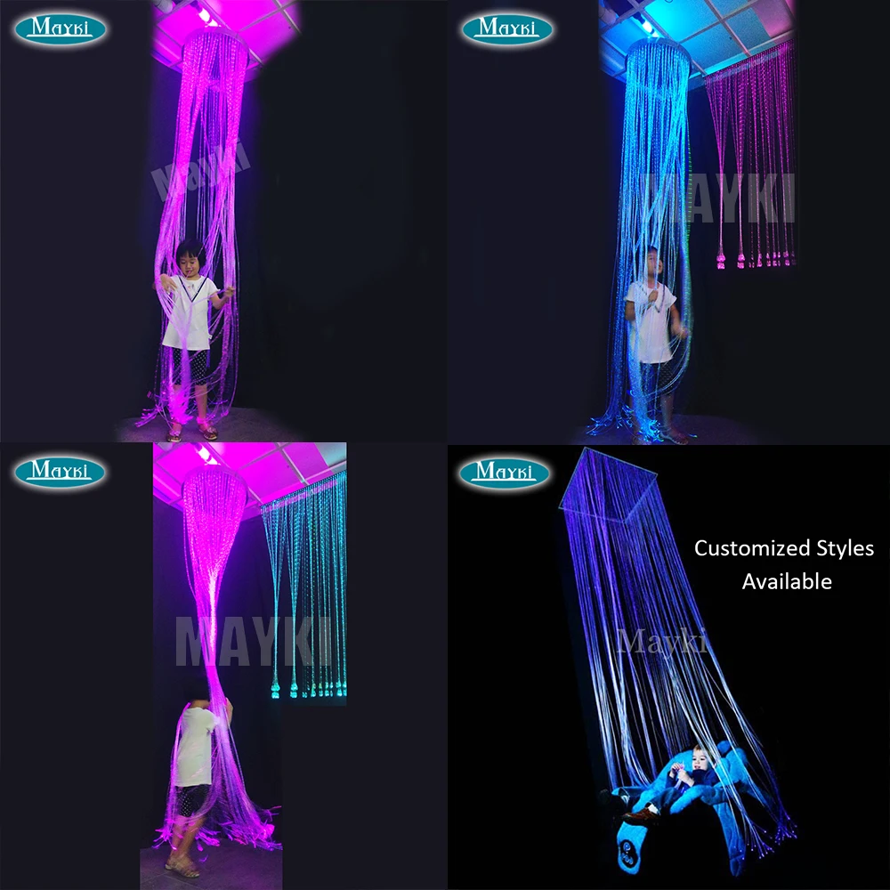 Sensory Room Fiber Optic Ceiling Lights Fiber Optic Curtain Waterfall ...