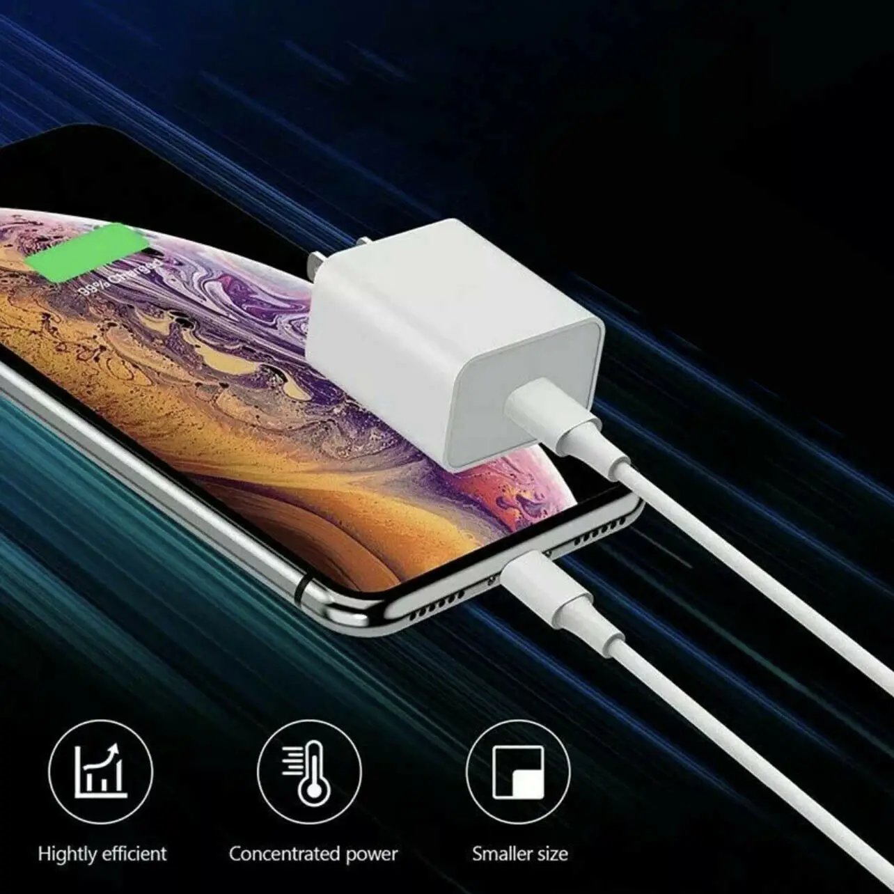 5 V 2A USB端口插孔壁式充电器5伏2安培交流至DC电源适配器白色