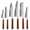 Juego de cuchillos de cocina de madera de 6 piezas