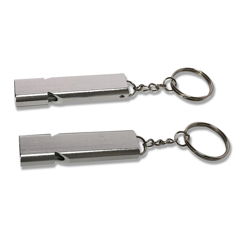 Whistle Keychain Custom 100 Db Double Holes Emergency Survival