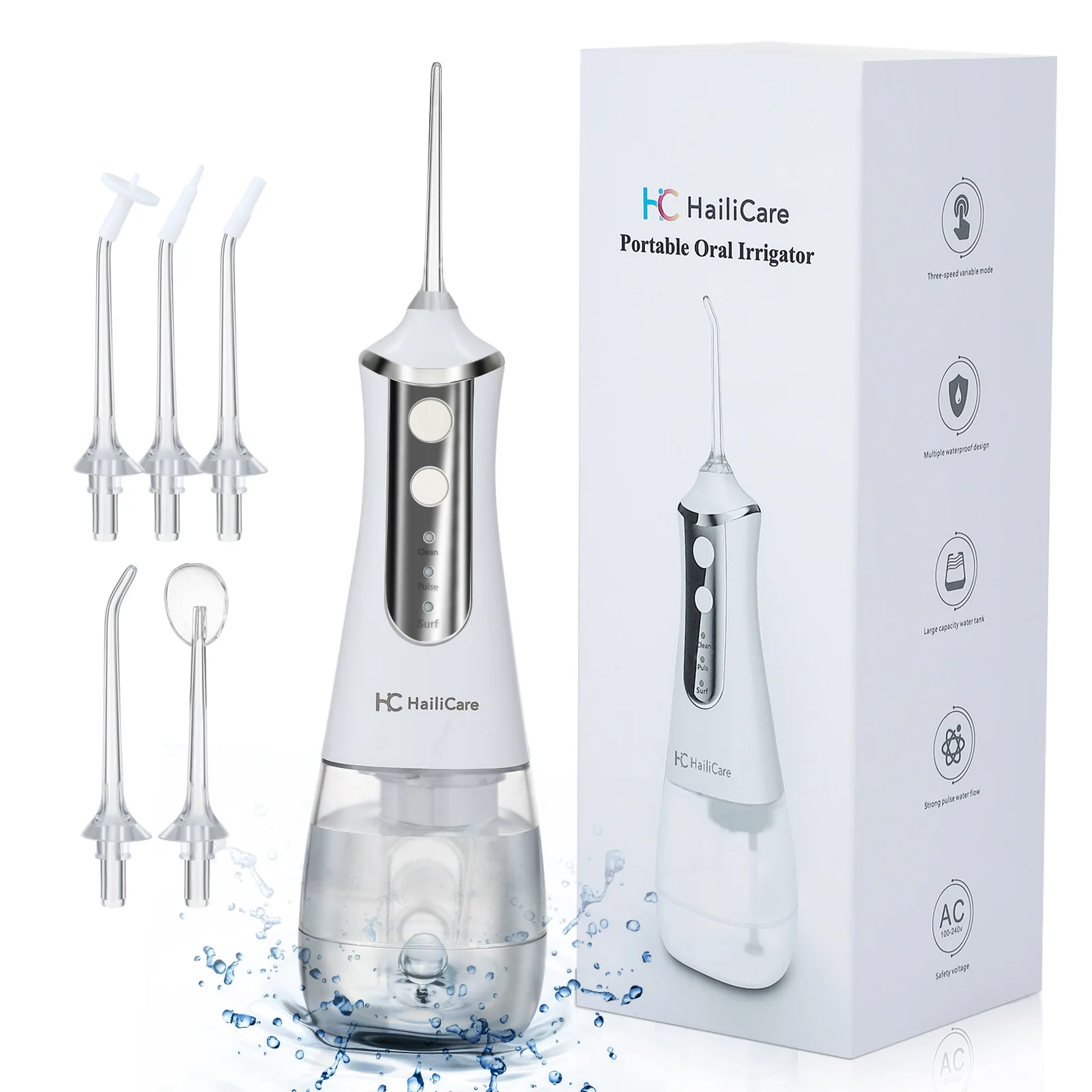 350ml Water Tank Portable Oral Irrigator IPX7 Waterproof Water Flosser Dental flosser