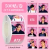 BTS Korean group-500 stickers/roll